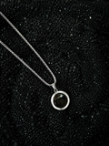 Karuppu Black Stone Pendant Necklace