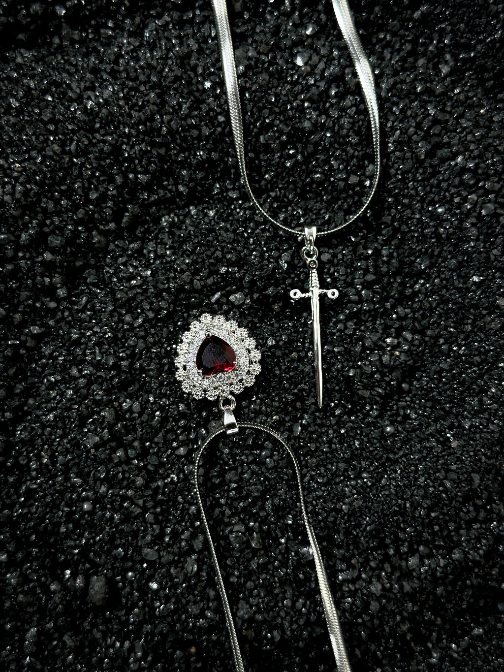 Love & War Necklace| Couple Sword Chain