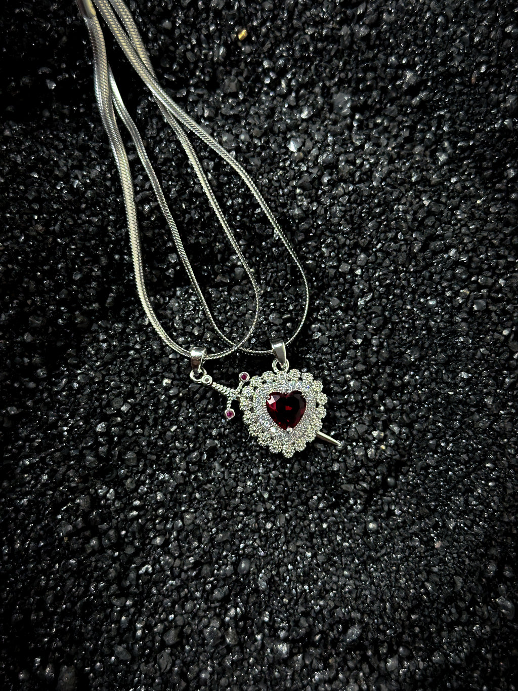 Love & War Necklace| Couple Sword Chain