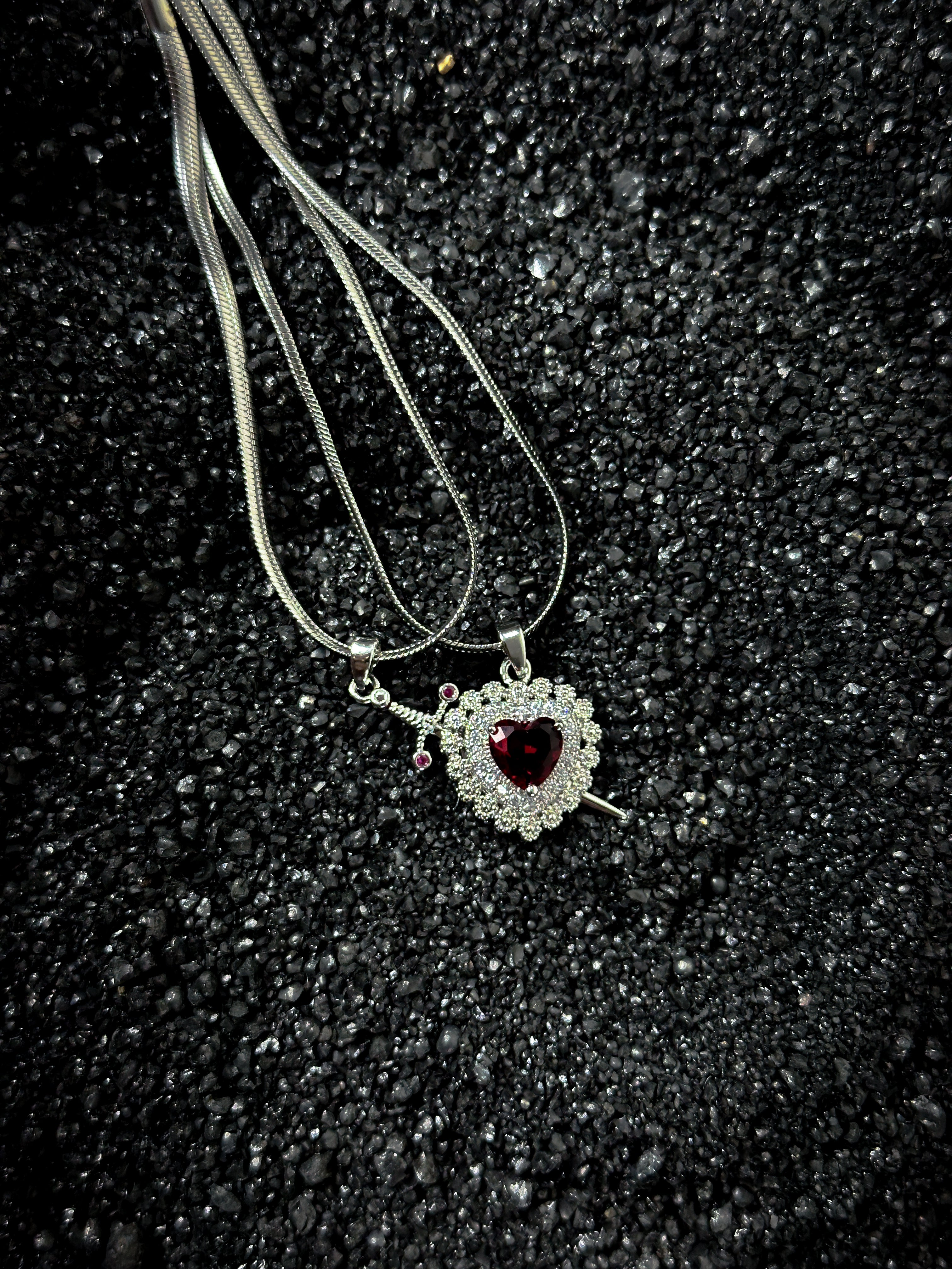 Love & War Necklace| Couple Sword Chain