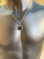 Karuppu Black Stone Pendant Necklace